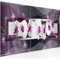 Runa Art Wandbild XXL Blumen Orchidee Wohnzimmer Schlafzimmer 200 x 80 cm Violett Lila 5 Teilig - Made in Germany - 206455b