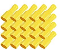 Flachsteckhülsen vollisoliert gelb 4-6 mm 6,3 x 0,8 mm 50x Flachsteckhülse Crimpzange Flachstecker Crimp Zange Flach Stecker Kabelschuhe kfz ARLI