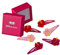 Haarallerliebst Haarspangen Set für Kinder – 6 Stück Blumen mit Glitzer inkl. Aufbewahrungsbox pink – Ideal für dünnes bis dickes Haar