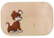 Frühstücksbrettchen Hund bunt Ahornholz – Holzbrett mit Hundemotiv – Personalisierbar mit Namen & Gravur – für Kinder & Erwachsene