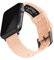 Archer Watch Straps - Canvas Straps for Apple Watch (Pale Coral, Gray, 44/45/46/49mm)