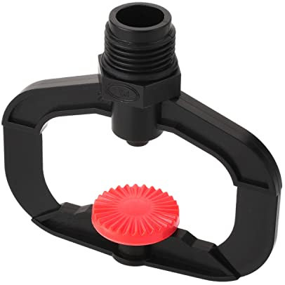 MroMax 1 arrosoir pour gazon, 108 x 101 mm, tête rotative à 360 degrés pour terrasse, jardin, arroseur de refroidissement, système d’irrigation jusqu’à 8 à 15 mètres de couverture, raccordement