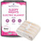 Slumberdown Sleepy Nights Electric Blanket King Size - Warm & Cosy 3-Heat Settings BEAB Approved Heated Blanket for Bed - Comfortable, Easy Fit Straps, Machine Washable (142cm x 150cm)