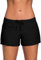 Acfoda Pantaloncini da Bagno per Donna Estivi Bikini Pantaloncino Mare Shorts Costume Surf Pantaloni Spiaggia Sportivo Nero 34-36