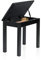 Gator Frameworks Deluxe Wooden Keyboard & Piano Bench with Flip-Up Storage Compartment; Black (GFW-KEYBENCH-WDBKS)