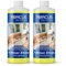 ABACUS® Fettlöser Zitrone Konzentrat, Zitronen Allzweckreiniger Konzentrat, Küchenreiniger, Kraftreiniger, Universalreiniger, Nikotinentferner – Fettlöser Zitrone Konzentrat 2x 1000 ml (7699.2)