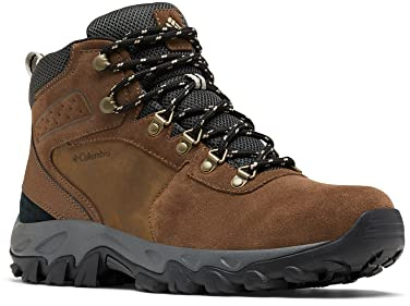 Columbia Newton Ridge Plus II Suede WP wasserdichte Wanderstiefel für Herren, Braun (Dark Brown x Dark Grey), 43.5 EU