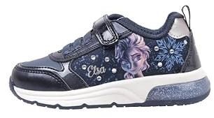 Geox M dchen J Spaceclub Girl D Sneakers, Navy Platinum, 32 EU