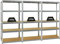PROREGAL Mega Deal 3er-Set Schwerlastregale Slim Elephant 180x90x45cm mit 5 Ebenen Fachlast 350kg Verzinkt