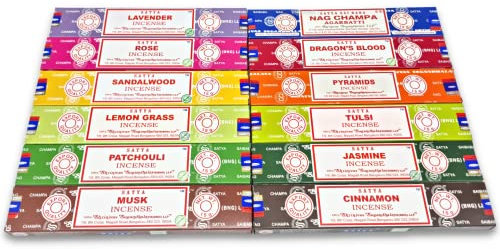 Satya Räucherstäbchen x LAVISA, Meditation, Aromatherapie, Duft (Natur Mischung)