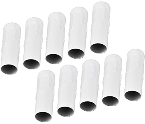 FTVOGUE Manchon Porte-lampe E14 Chrome 25x80mm, Lot 10 pour Lustres | Chrome anti-corrosion, 25x80mm, Lot 10, Remplacement rapide, Lustres