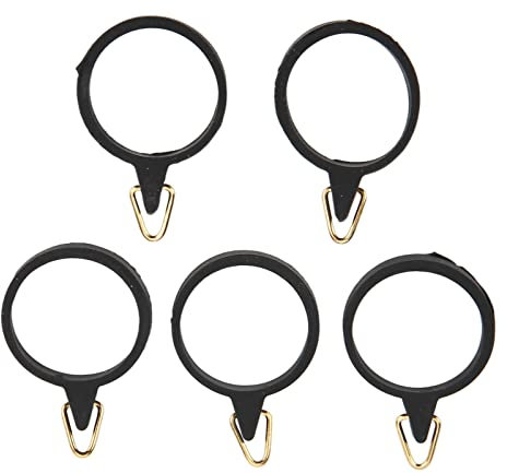 BuyWeek Angelrute Hakenhalter, 5 Stück Angelköder Hakenhalter Gummi Kreis Edelstahl Angelrute Haken Keeper Angelrutenhakenhalter Angelrutenzubehör(Large)