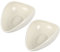 Measuring Spoons 2pcs Mini Ceramic Scoop Loose Leaf Tea Scoop Round Teaspoons Coffee Tablespoon for Salt Coffee Tea Rice Container