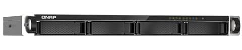 QNAP TS-435XeU-4G NAS con montaggio su rack a 4 bay connettività 2.5GbE/10GbE, cache SSD M.2 NVMe senza HD