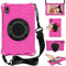 Funda para tablet Huawei Mediapad T8 de 8 pulgadas 2020, compatible con niños 360 giratoria, soporte integrado, con correa de hombro, resistente a prueba de golpes, funda protectora resistente con
