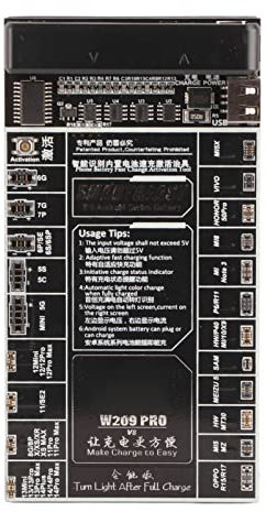 Carte de Charge d'activation de Batterie, Testeur de Batterie Professionnel Rapide et Rapide de Conception Avancée Plug and Play pour Smartphones