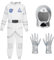 Spooktacular Creations Blau Astronaut Kostüm mit Helm für Kinder, Raumanzug, Space Jumpsuit, Halloween Astronaut NASA Kostüm für Jungen Mädchen Pretend Role Play Dress Up