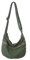 HAN-LBG Crossbody-Hobo-Tasche für Damen und Herren, lässige Canvas-Herren-Schultertasche mit verstellbaren Trägern, leichte Kuriertasche für Reisen, Wandern, Arbeit, grün, Einheitsgröße