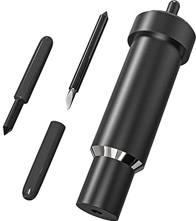 Termooan Deep Point Blade & Housing, Compatible with Cricut Explore Air2/ Air3/ Cricut Maker/Maker 3, Cut Thicker Materials (Black-Blade and Housing)