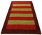 Gabbeh Teppich Handgeknüpft 100% Wolle Rot Gold Orientteppich 123X182 cm M107