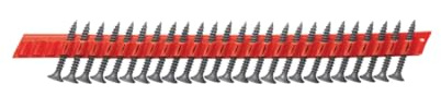 Hilti 2134608 Tornillos en tira para tabique seco 1.000 uds (3,5x35) Cabeza avellanada curva, cargadores SD-M 1 y SD-M 2 y atornilladoras SD 5000 (Paneles de yeso) 1.000 uds 3,5x35mm (40 tiras de 25)