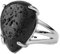 Tesselite Steinring – Wassertropfen-Kristall-Ringe, Naturstein-Ring für Mädchen, Ametist, violetter Rosenquarz, grüner Aventurin, Antragsschmuck, Lava, Einheitsgröße