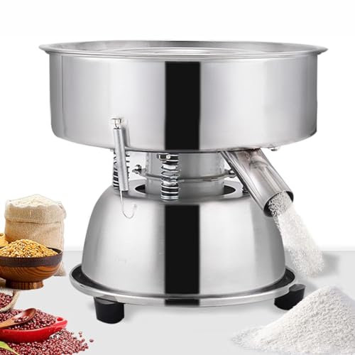 CYMYYDS Setacciatore Automatico, Setaccio Vibrante Elettrico, Vaglio in Acciaio Inossidabile, capacità di Lavorazione di 3 kg/H, Setaccio Automatico per Particelle di Polvere Liquide