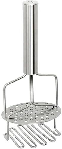 Kartoffelstampfer Edelstahl, Doppeldecker-Potato Masher zum Kochen und Pürieren in der Küche, Kartoffelstampfer wird auch zum Maischen von Obst,Gemüse,Babynahrung