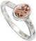 JEWELFORCE 925 Sterling Silber Morganit Lab Grown Edelstein Ring Herren Damen Steinbandring Alle Größen Ring Handgefertigter Schmuck JSR-1080BC_67 (21.3)
