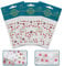 3pcs Strawberry Lace Nail Stickers, Self-Adhesive Fruit Nail Stickers 3D Embossed Nail Decals Nail Design Manicure Decoration Accessories Charms for Women Girls Nail Decors