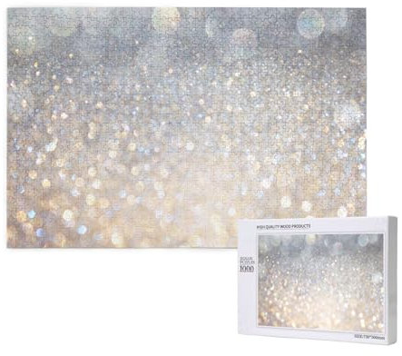 Glitzerdiamanten, Puzzle 1000 Teile, Holzpuzzle, Spielzeug, Familienspiel, Wanddekoration für Erwachsene und Teenager