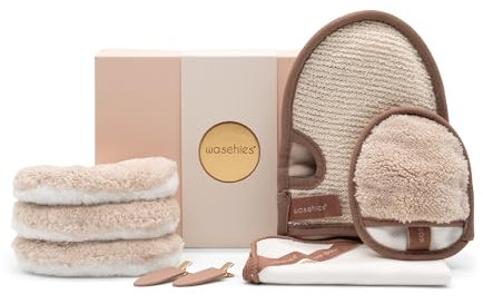 waschies Geschenkbox „Medium“ - Nachhaltiges Geschenk für die Beste Freundin, Frau, Schwester, wiederverwendbar & umweltfreundlich inkl. stilvoller, festlicher Geschenkbox