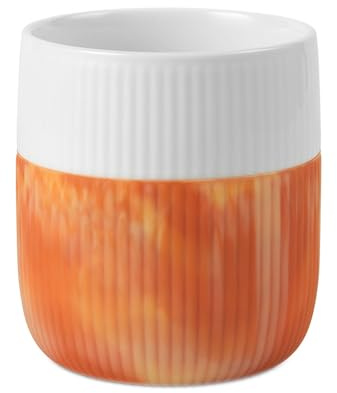 Royal Copenhagen Contrast Gerippt Becher 35 cl Warm Ochre Marmor Kaffeebecher Porzellan skandinavisches Design ohne Henkel spülmaschinenfest gerippt modern