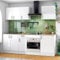Miroytengo Conjunto de Muebles de Cocina Kira Completa Estilo Nórdico en Blanco Brillo y Roble Canadian