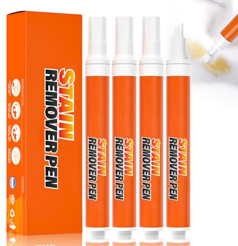 Stain Remover Pen, 2024 New Stain Remover Pen for Clothes, Instant Stain Remover Pen - Remove Household Stains, Quick Effect And Drying, Travel & Pocket Size (4 PCS)