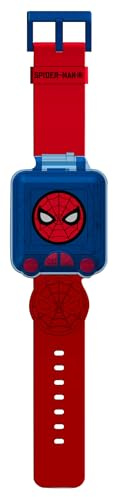 Kids Licensing Digitale Kinderuhr mit Automatikarmband aus Kunststoff SPD4753, Spiderman