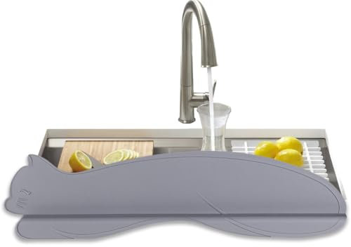 Paraspruzzi per lavandino, antispruzzo, salva-spazio, con ventose, per bagno, doccia, , garage