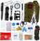 Kit supervivencia UE 2025 Botiquines primeros auxilios equipo completo de supervivencia 72h Kit de Emergencia para Viajar Caminar Acampar al Aire Montaña