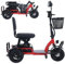 Rollstuhl Faltbar Leicht,Elektro-Dreirad,Elektro Dreirad,Rollator 3 Räder,Zusammenklappbarer Mobilitätsroller,Hochleistungs-Elektromobil Für Senioren Und Erwachsene 160 Kg Kapazität 48V 20Ah