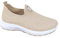Chaussures Pieds Larges Chaussures Orthopédiques pour Femme sans Lacets Orthopédique Baskets Respirant Maille Marche Sneakers Légères Antidérapantes Tennis Basquettes Khaki 36