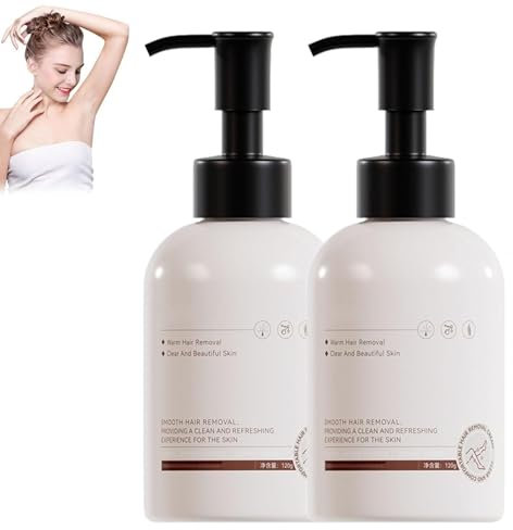 120 G Sanfte Haarentfernungscreme, Sanfte Haarentfernungscremes Für Körper Und Gesicht, Schnelle Haaraufweichung, Für Empfindliche Haut Geeignet, Für Mehrere Körperpartien Geeignet (2pcs)