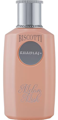 Melon Misk 100ml - Biscotti Collection by Khadlaj - Extrait De Perfume for Women Soft Melon Coconut - Sugar Vanilla Scent