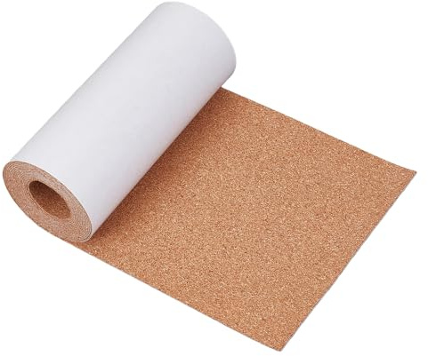 NICENEEDED Rouleau de Liège Autocollant de 15 x 250 cm Tapis en Liège de 1mm D'Épaisseur avec Dos Adhésif Puissant Panneau de Liège pour Décoration Murale et Meubles : Projets de Bricolage