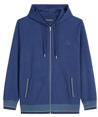 Marc O'Polo Herren Kapuzensweatjacke Heavy Jersey - Iris Ink - Größe XXL (xx_l)