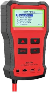 BST100 12V Batterietester Autobatterieanalysator Ankurbeln Ladeschaltungsprüfung 220Ah 2000CCA Mehrsprachiges Batteriewerkzeug, Batterieprüfgerät