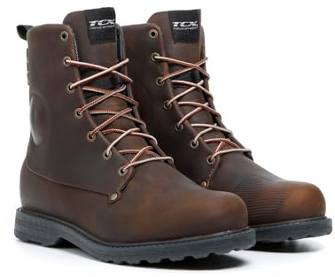 TCX - BLEND 2 WP, Wasserdichte Motorradstiefel aus Leder, Braun, 39