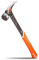Vanquish Milled Face Framing Hammer with 17 Oz Iron Head One Piece Forged Rip Claw Hammer with Magnetic Nail Holder and Rubber Grip Handle - 0527