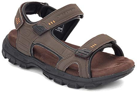Skechers Men's GARVER-Louden Fisherman Sandal, Brown, 13 UK