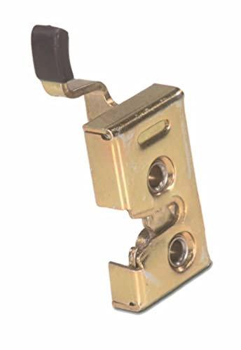 Ama Serrure droite universelle pour cabines de tracteurs en acier galvanisé – Dimensions 84 x 48 x 17 mm avec bouton en caoutchouc thermoplastique et choc 10 mm, fabriqué en Italie
