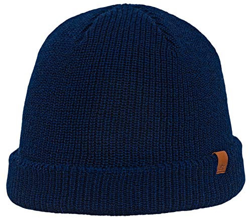 Sterkowski Salty Dog Strickmütze | Merinowolle Beanie für Herren und Damen | Wintermütze, Laufmütze, Skater Mütze, Fisherman Beanie | 54-62 cm Marineblau